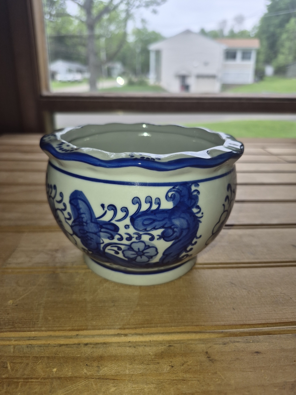 Elegant Blue and White Chinese Style Porcelain Ceramic Pot